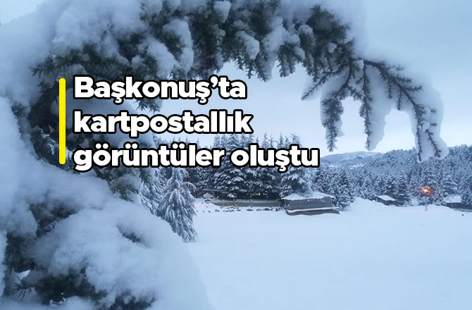 Başkonuş’ta kartpostallık görüntüler oluştu