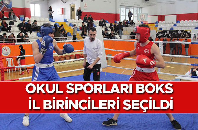 Okul Sporları Boks İl Birincileri Seçildi