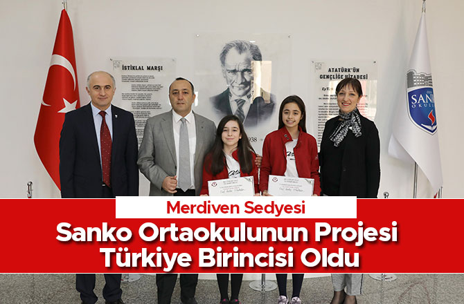 Sanko Ortaokulunun Projesi Türkiye Birincisi Oldu