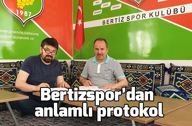 Bertizspor’dan anlamlı protokol