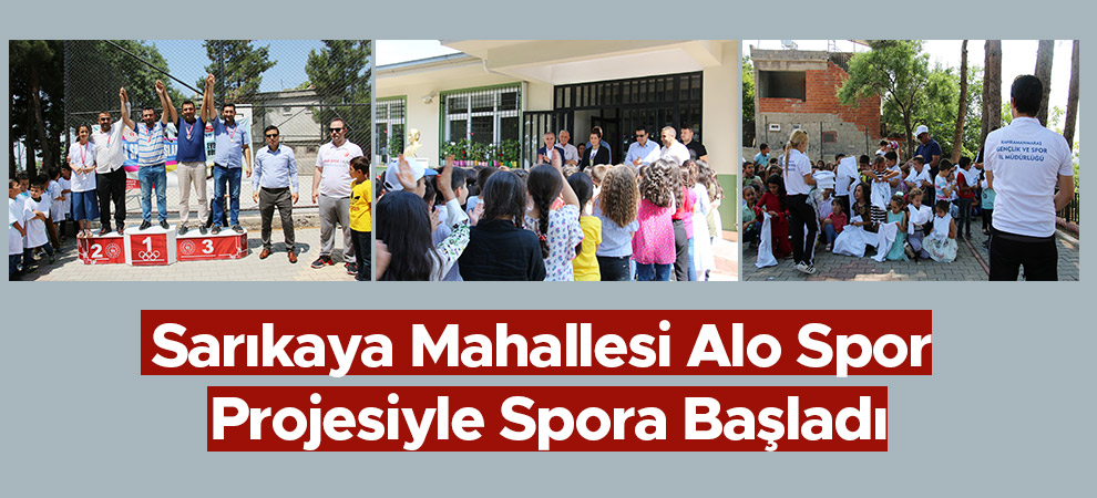 Sarıkaya Mahallesi Alo Spor Projesiyle Spora Başladı