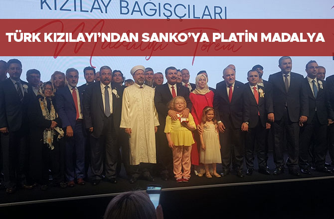 Türk Kızılayı’ndan Sanko’ya Platin Madalya