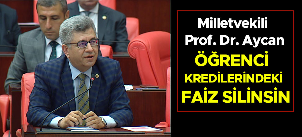 Öğrenci kredilerindeki faiz silinsin