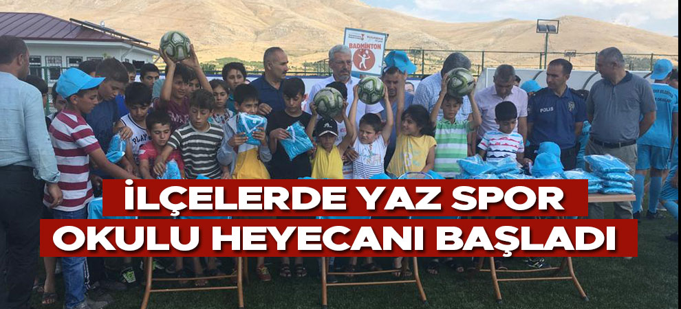 İlçelerde Yaz Spor Okulu Heyecanı Başladı