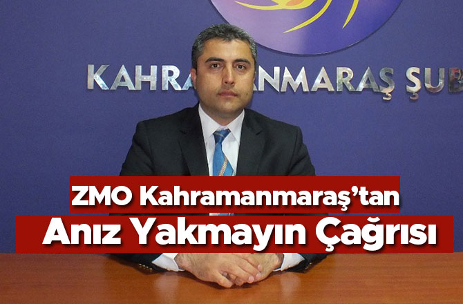 ZMO Kahramanmaraş’tan Anız Yakmayın Çağrısı