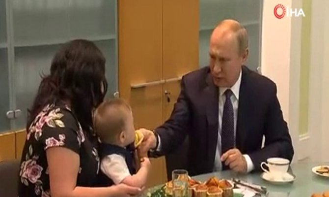 Putin’den gülümseten görüntüler