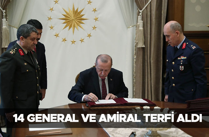 14 General ve Amiral terfi aldı