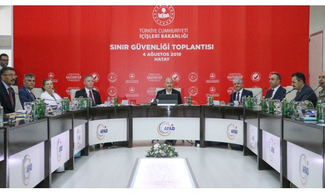 İçişleri Bakanı Soylu, Hatay'da Sınır Güvenlik Toplantısı'na katıldı