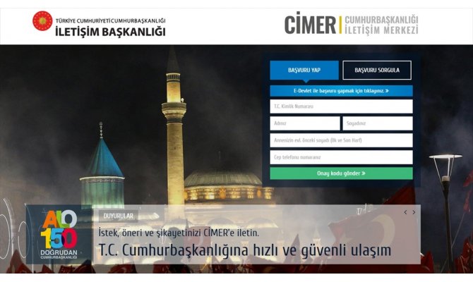 CİMER'den kamu spotu