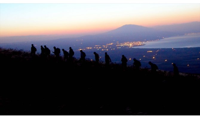 Dağcılar Nemrut'ta zirve yaptı