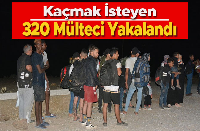 Kaçmak İsteyen 320 Mülteci Yakalandı