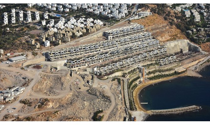 Bodrum'da rezidans ve villa inşaatındaki yıkımı bakanlık devraldı