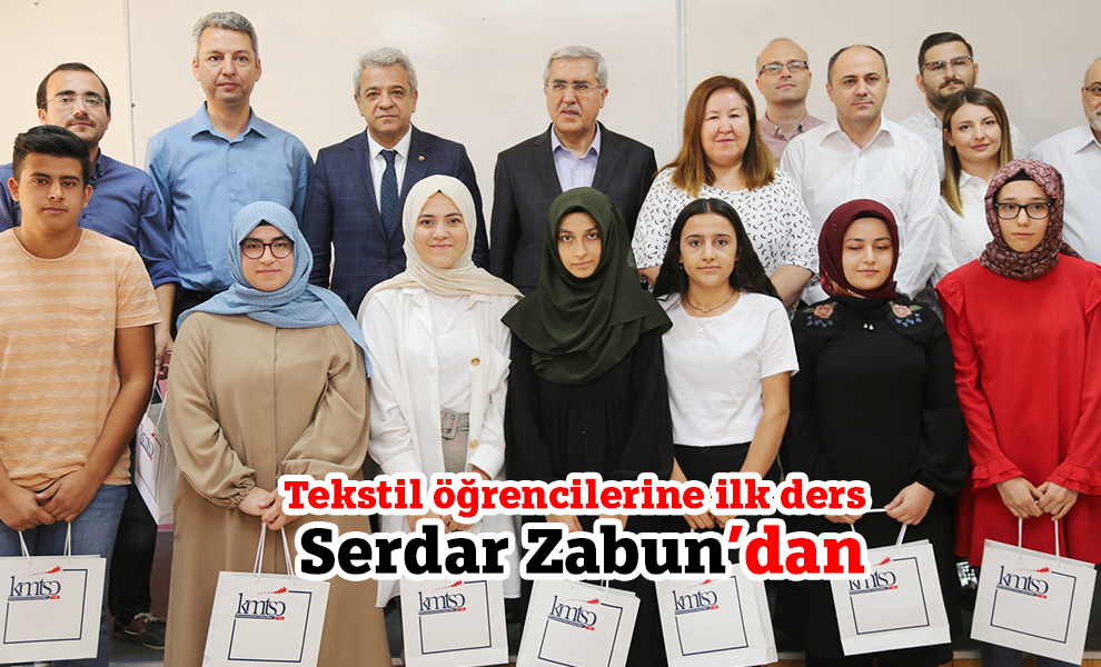 Tekstil öğrencilerine ilk ders Serdar Zabun’dan