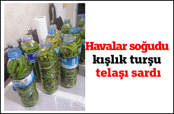 Havalar soğudu kışlık turşu telaşı sardı