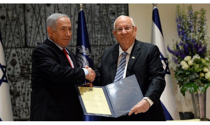 İsrail Cumhurbaşkanı Rivlin hükümeti kurma görevini Netanyahu'ya verdi