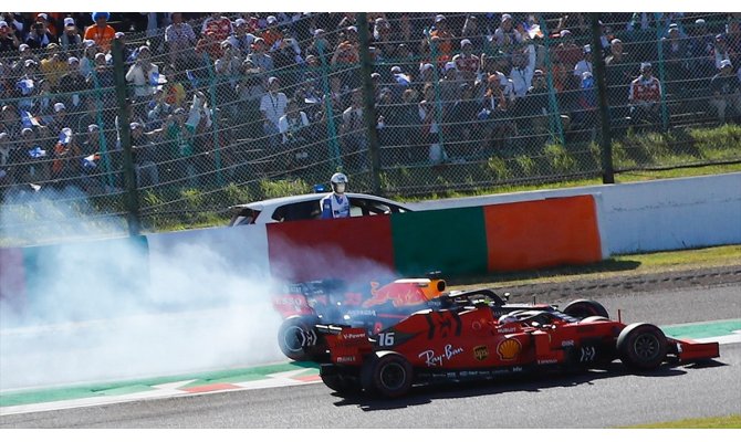 Ferrari pilotu Leclerc'e 15 saniye ceza