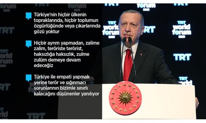 Cumhurbaşkanı Erdoğan: Hiçbir zaman terör örgütüyle masaya oturmadık ve oturmayacağız