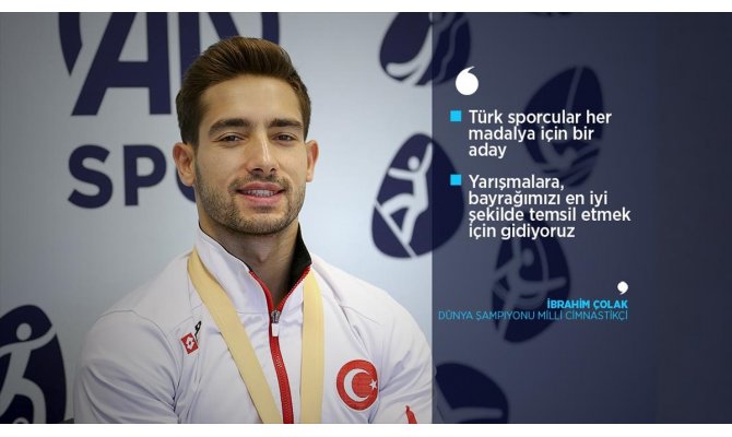 Dünya şampiyonu milli cimnastikçi Çolak: Şimdi sırada olimpiyatlar var