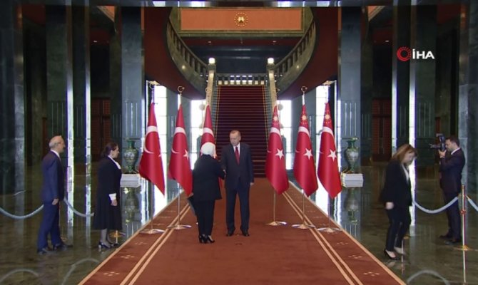 Cumhurbaşkanı Erdoğan, tebrikleri kabul etti