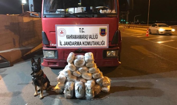 Kahramanmaraş’ta 46 kg esrar ele geçirildi