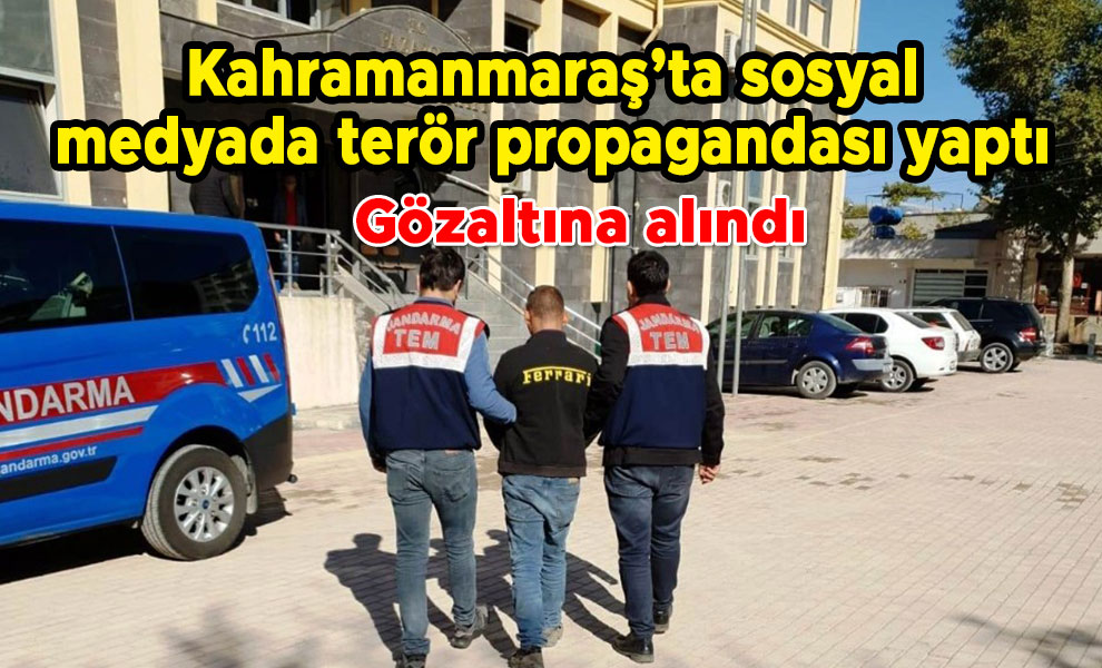 Sosyal medyada terör propagandası yapan kişi gözaltına alındı