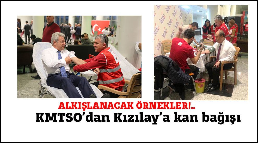 kmtso’dan kızılay’a kan bağışı