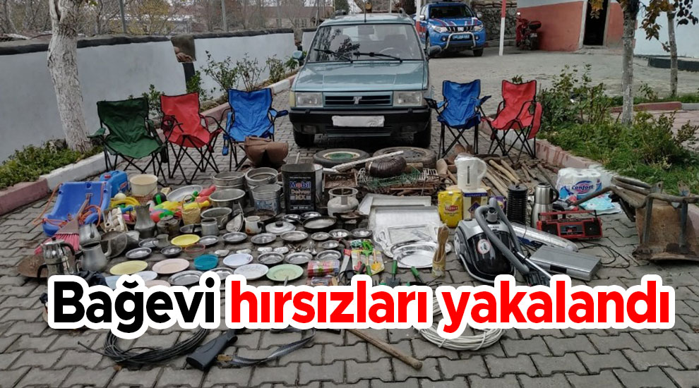 Kahramanmaraş'ta bağevi hırsızları yakalandı