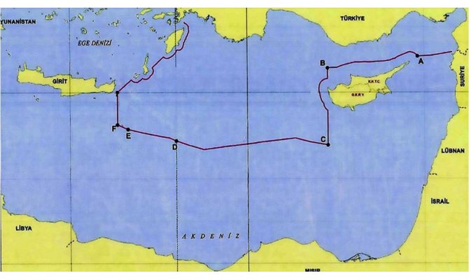 Dışişleri Bakanlığı Türkiye'nin Doğu Akdeniz'deki kıta sahanlığı ve MEB sınırlarını paylaştı