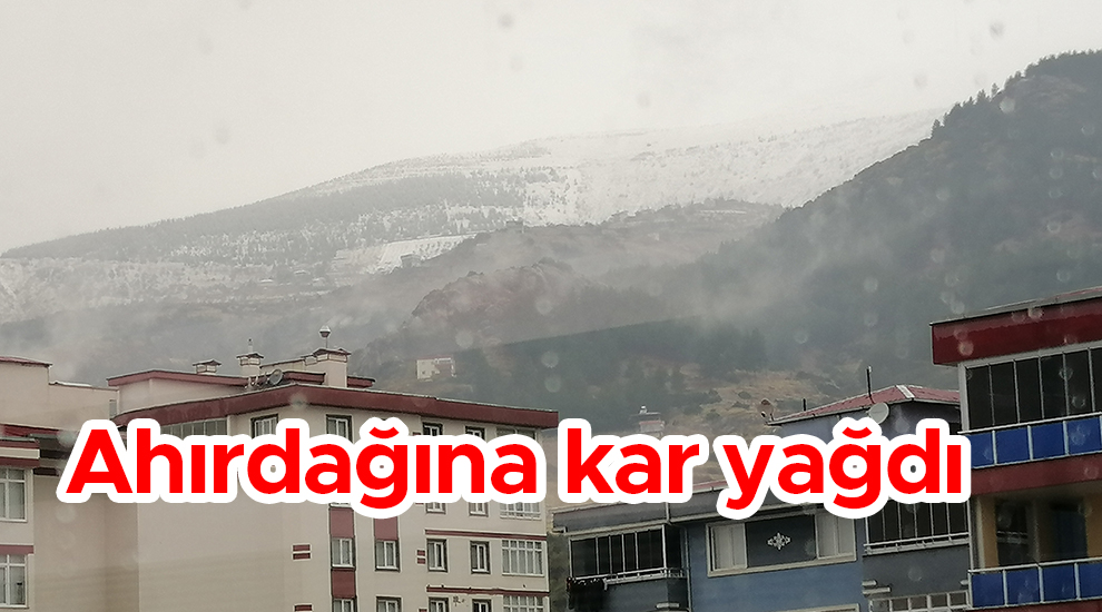 Ahırdağına kar yağdı