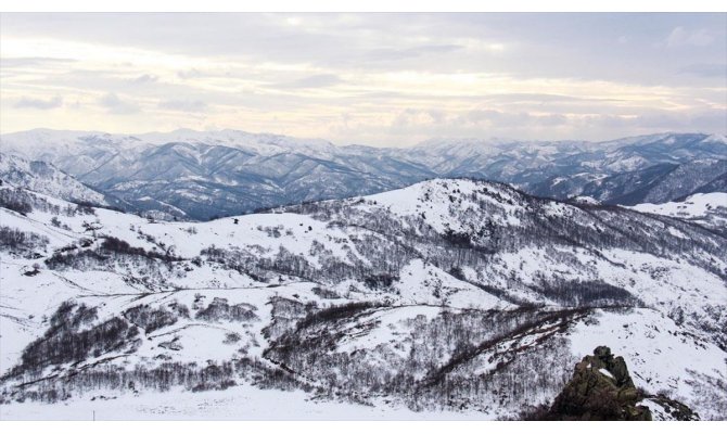 Tunceli'de doğa karla kaplanınca eşsiz güzellikler ortaya çıktı