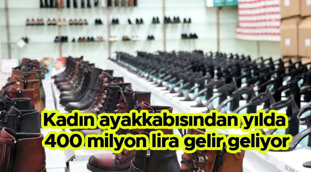 Kadın ayakkabısından yılda 400 milyon lira gelir