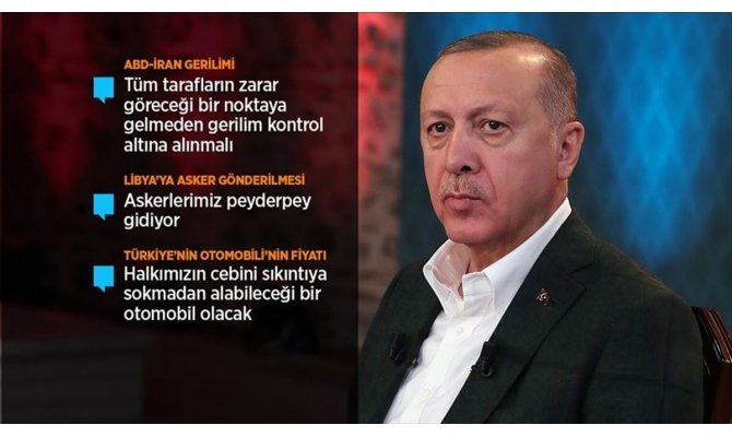 Cumhurbaşkanı Erdoğan: ABD-İran gerginliğinin azaltılması için çok ciddi gayretler gösteriyoruz