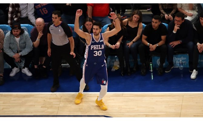 NBA'de Sixers'a galibiyeti, kariyer rekoru kıran Furkan Korkmaz getirdi