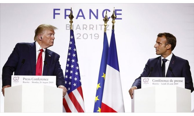 Macron ve Trump internet devlerine uygulanan vergi konusunda anlaşma yolunda