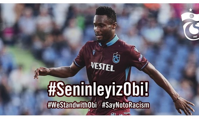 Trabzonspor'dan Obi Mikel'e yönelik ırkçı saldırılar için suç duyurusu