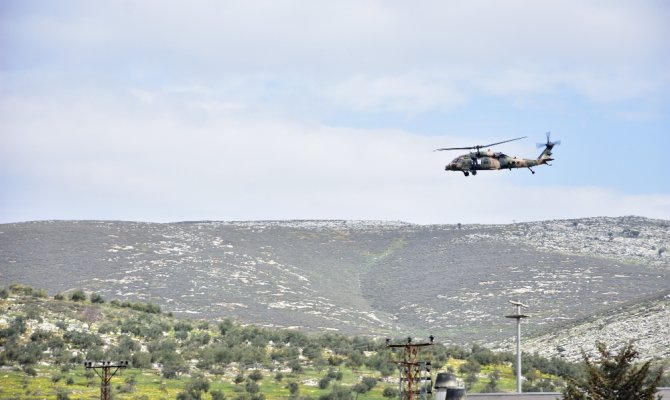 Sınırda askeri helikopter hareketliliği yaşanıyor