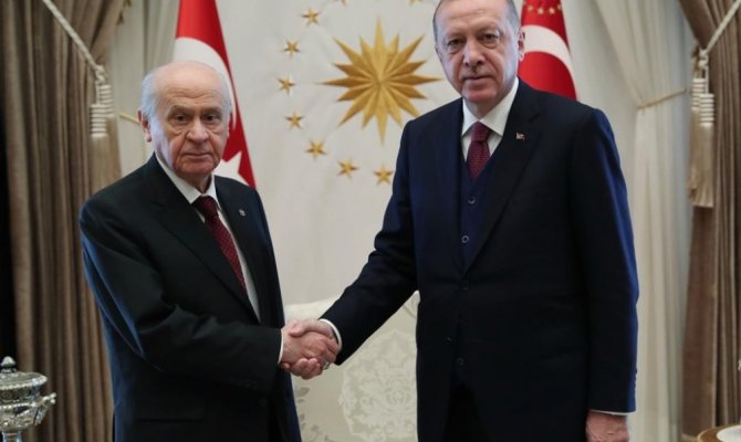 Cumhurbaşkanı Erdoğan, Bahçeli ile görüştü