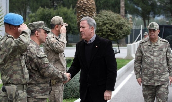 Bakan Akar ve komutanlar Hatay’da