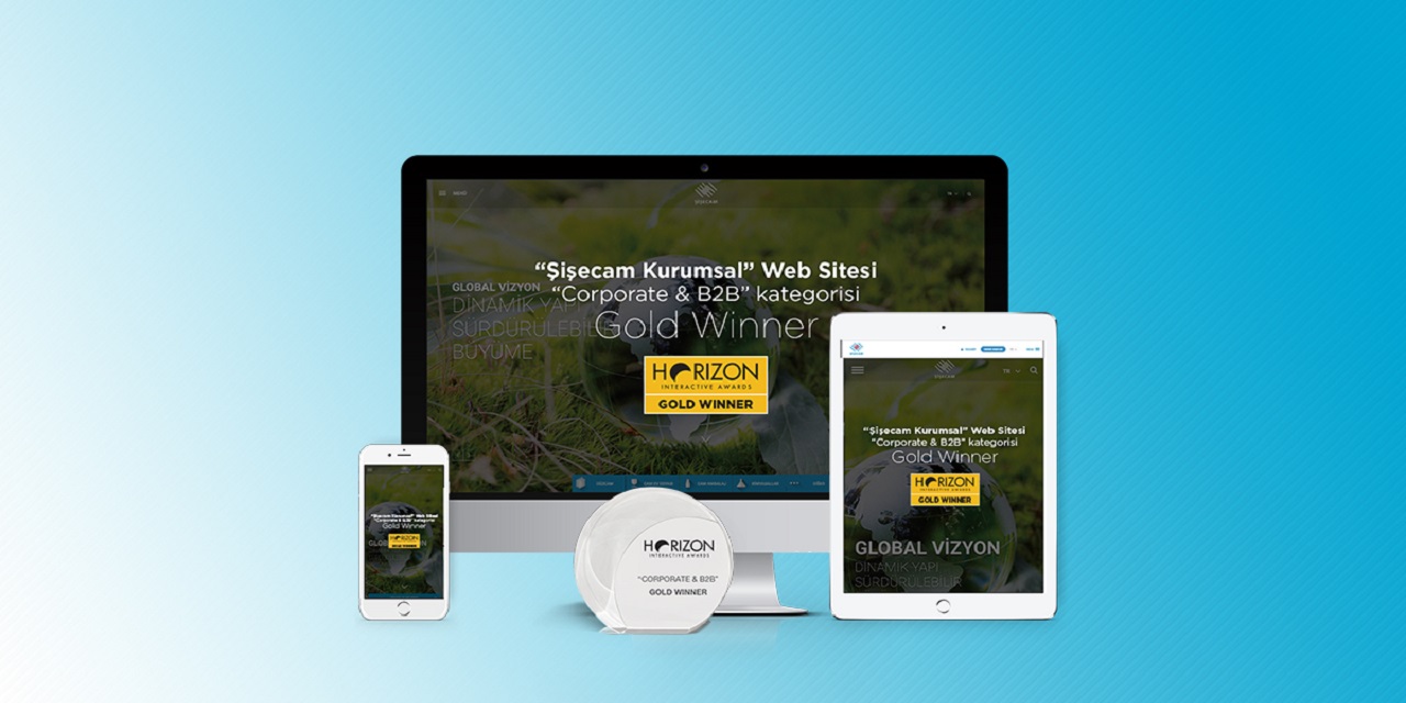 Şişecam’ın kurumsal web sitesine Horizon Awards’dan “Gold Winner" ödülü