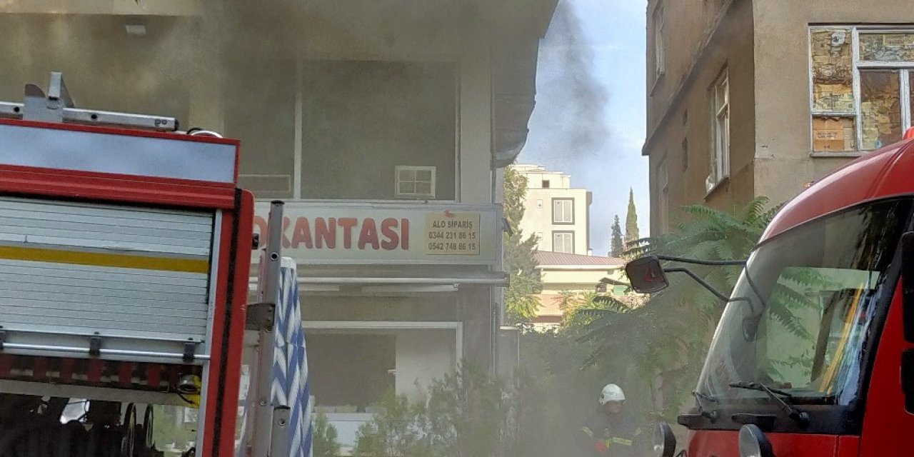 Kahramanmaraş'ta lokanta yandı