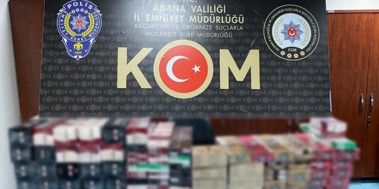 Adana’da kaçakçılık operasyonu