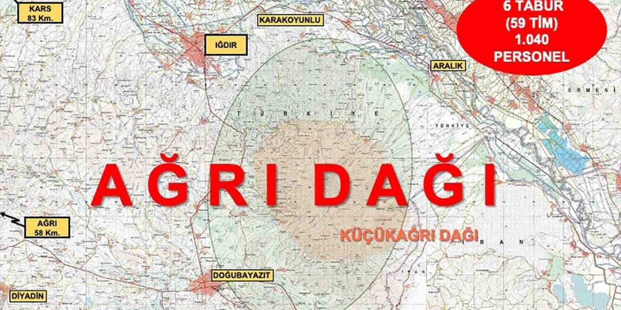 İçişleri Bakanlığınca Eren-3 Ağrı Dağı Operasyonu başlatıldı