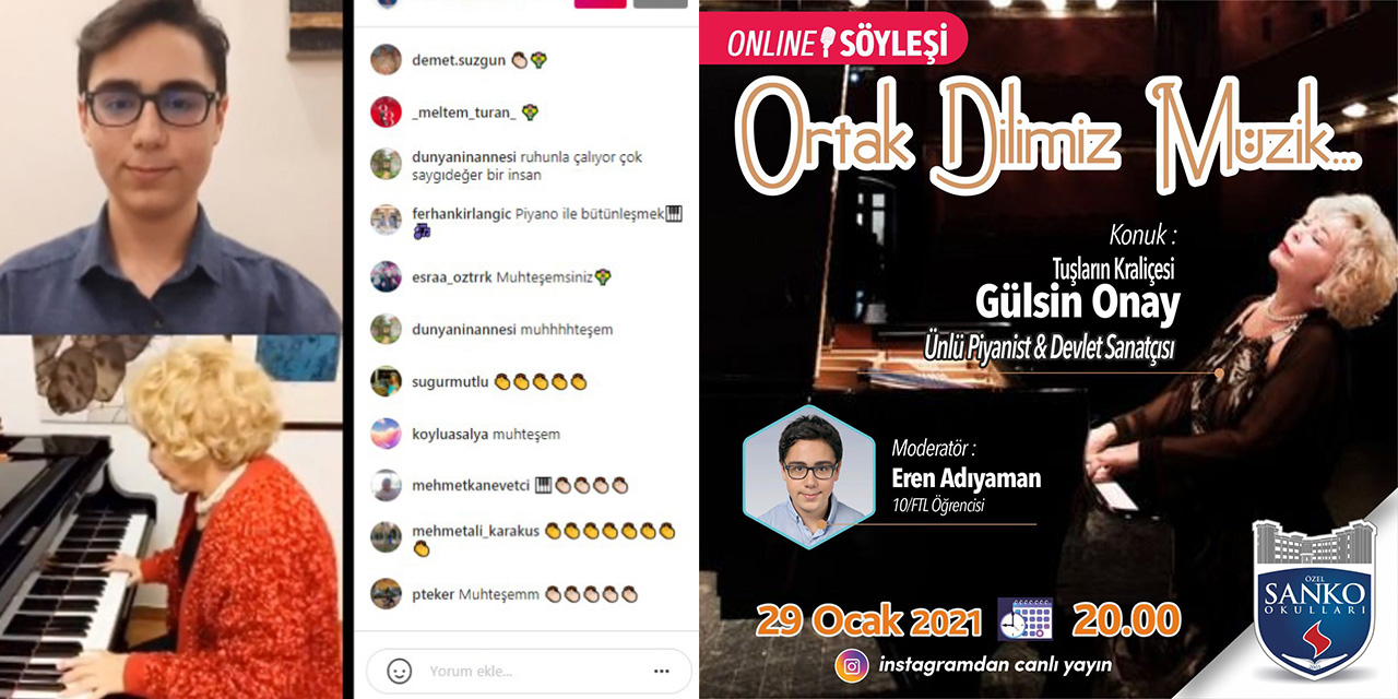 SANKO Okulları’nda online söyleşi