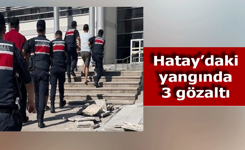 Hatay'daki orman yangınlarında son dakika: 3 gözaltı