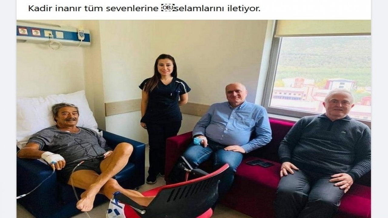 Beyin kanaması geçiren Kadir İnanır’dan ilk fotoğraf