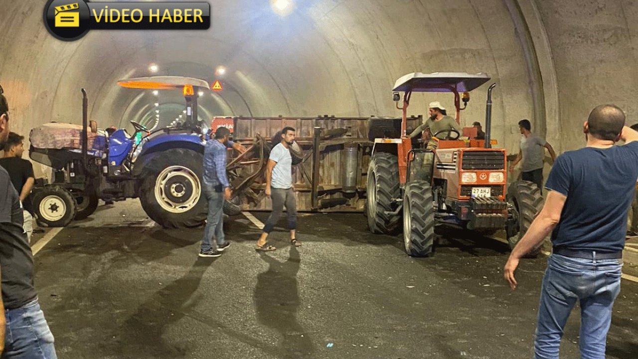 Kahramanmaraş’ta tünellerde kaza!