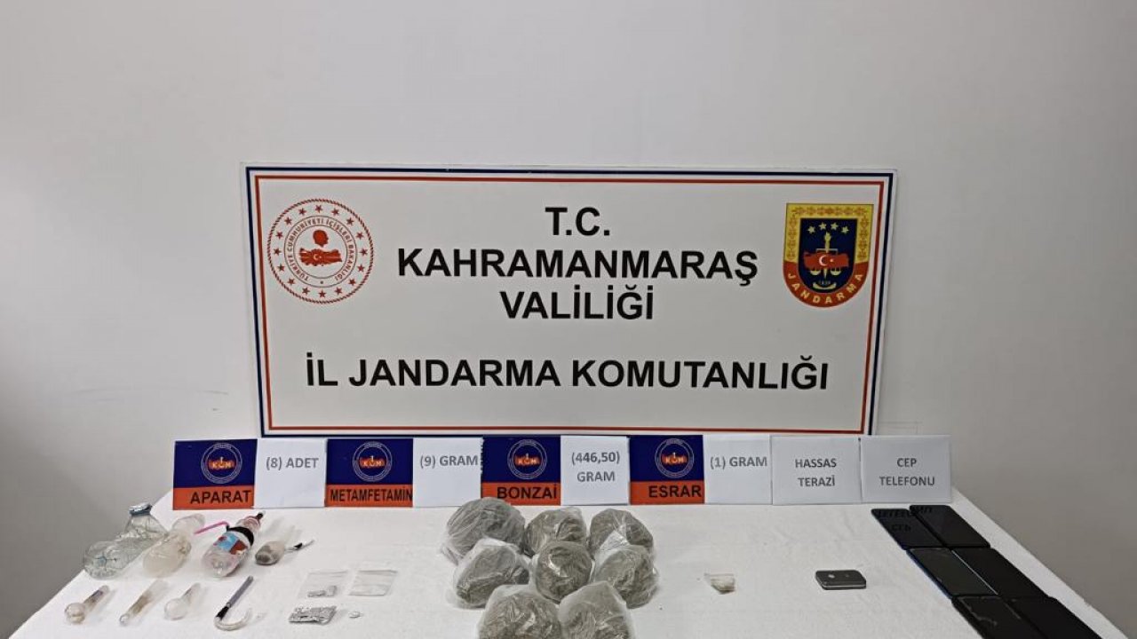 Kahramanmaraş’ta uyuşturucu operasyonu!