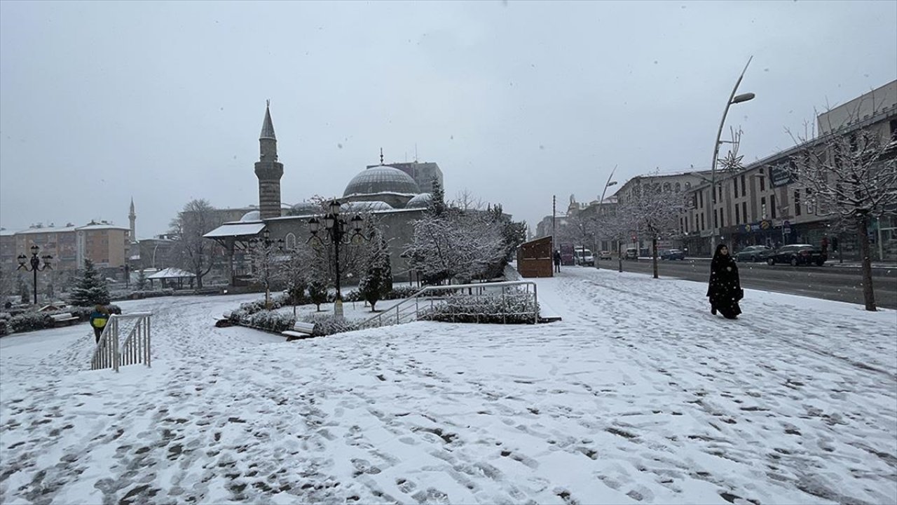 Erzurum, Ardahan ve Kars'ta kar etkili oluyor