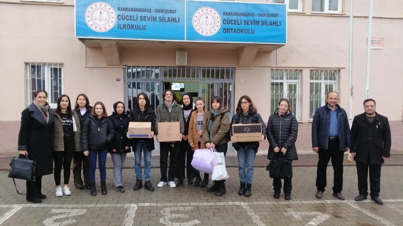 Kahramanmaraş’ta lise öğrencileri  ‘Köy okuluna yardım’ kampanyası başlattı!