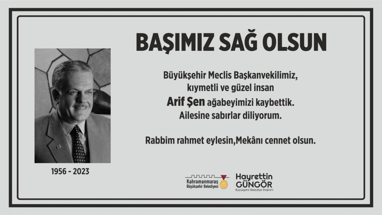 Hayrettin Güngör’den taziye mesajı!